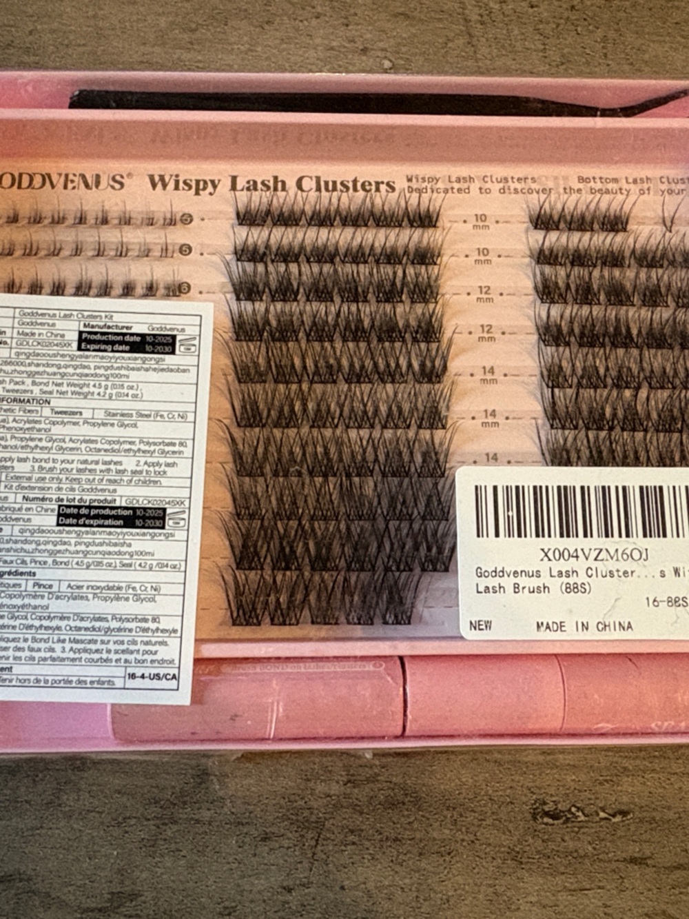 Wispy Lash Clusters - Pink Storage Case